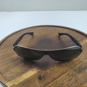 Ray-Ban RB 3471 Sunglasses Mens One Size Black Gray Tinted Metal Shield 004/71